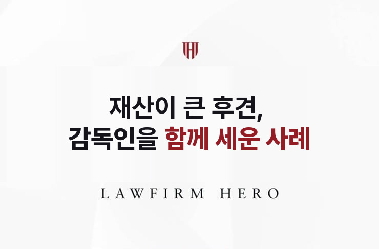 재산이 큰 후견, 감독인을 함께 세운 사례 | 법무법인 영웅 상속 성공사례